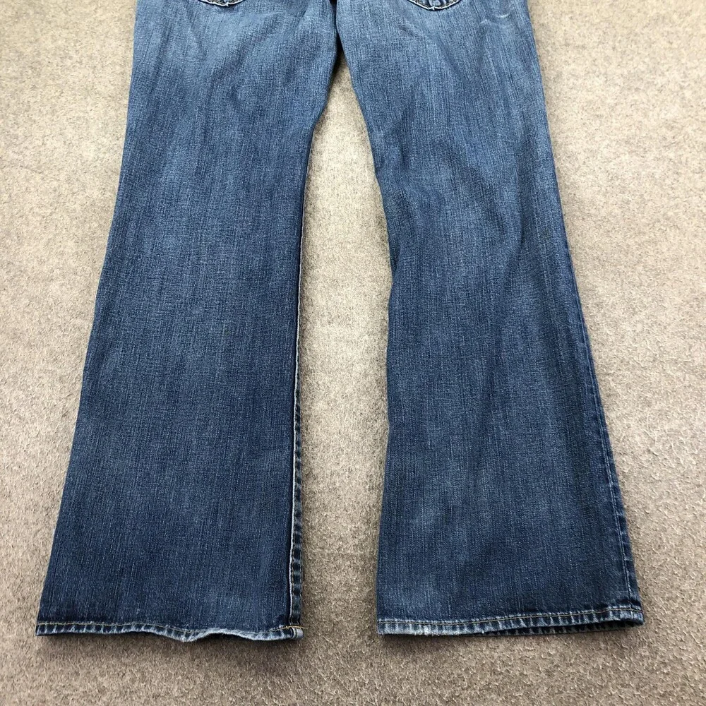 True Religion Billy Jeans Mens 33x34 Blue Medium Wash Bootcut USA Denim Pants